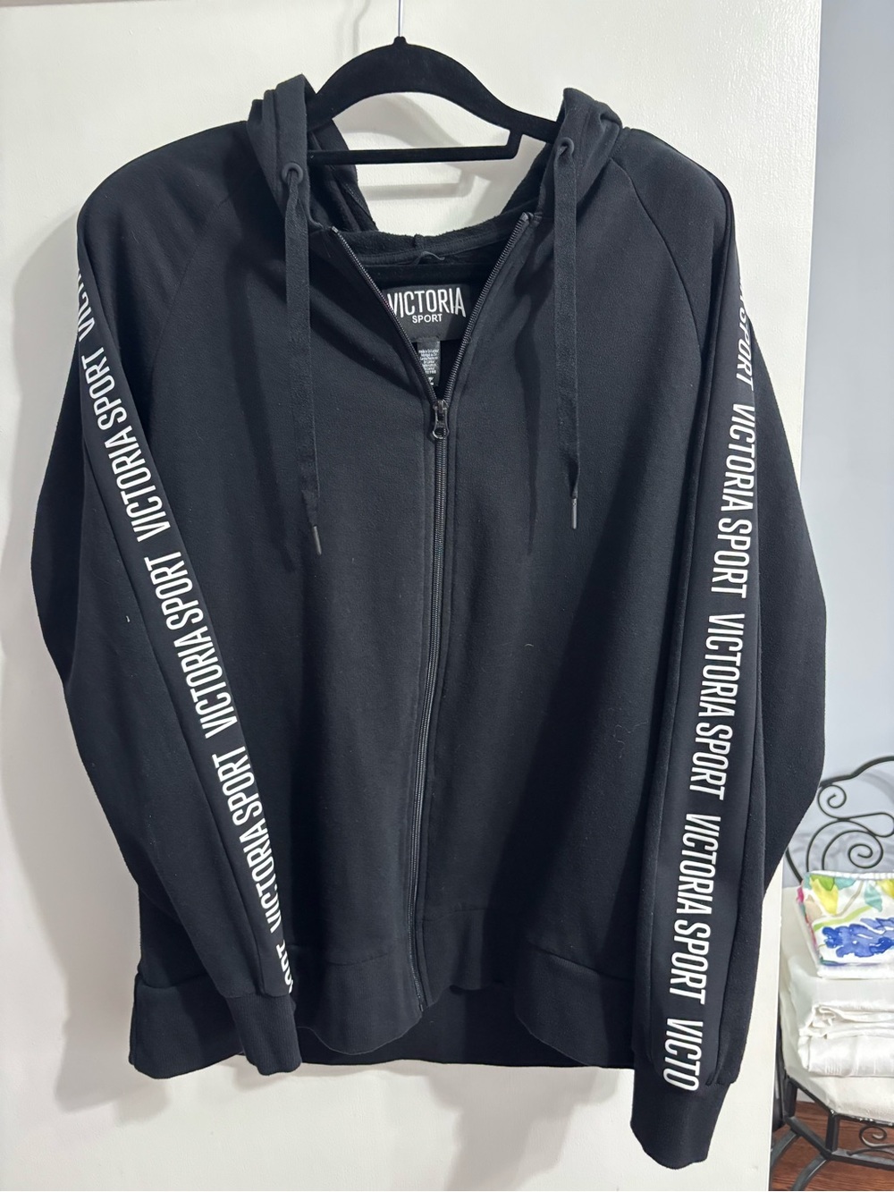 Victoria Secret Sport Black Zip-Up Hoodie